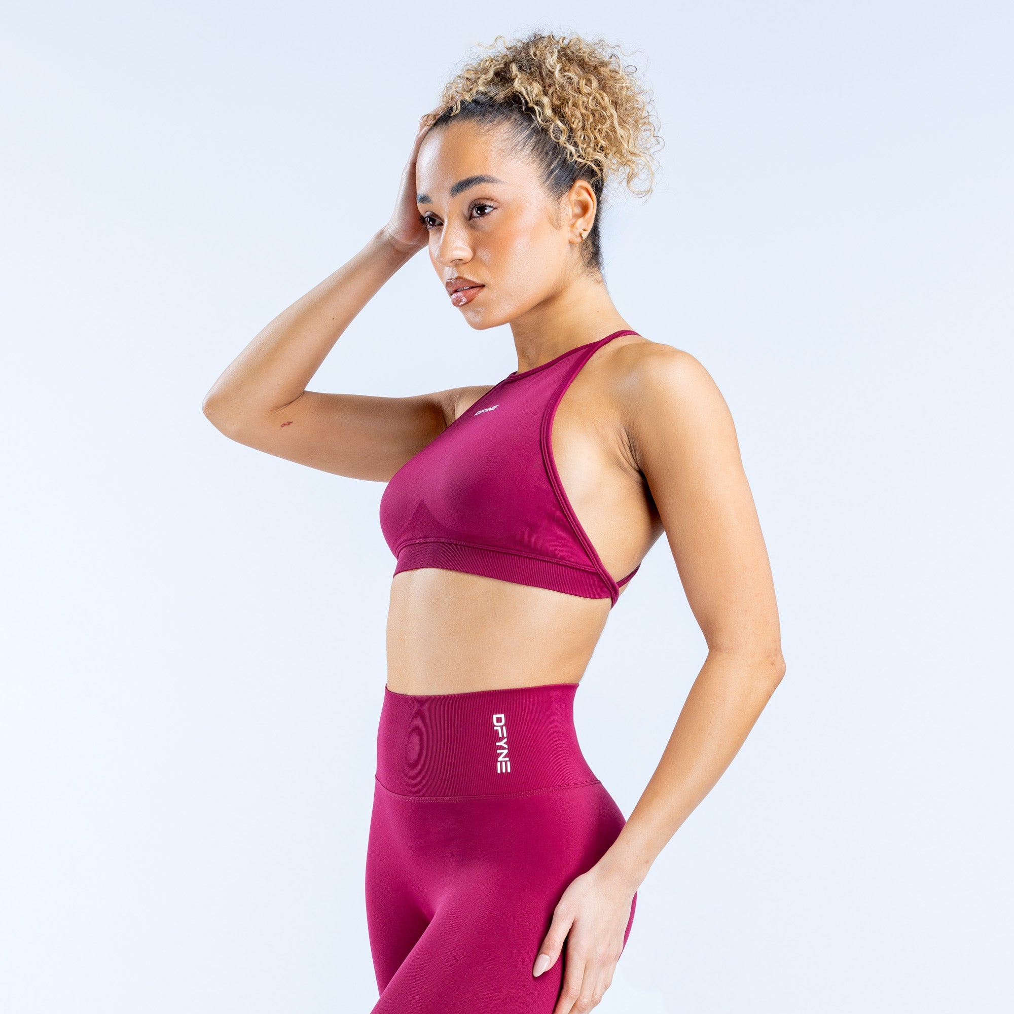 Dynamic High Neck Backless Sports Bra - Image 3